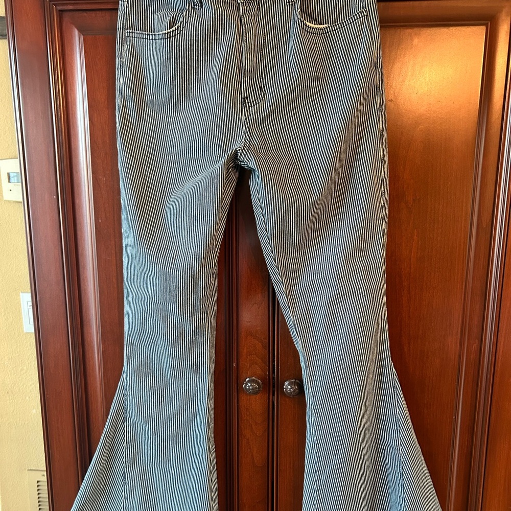 Striped Flared Women's Jeans